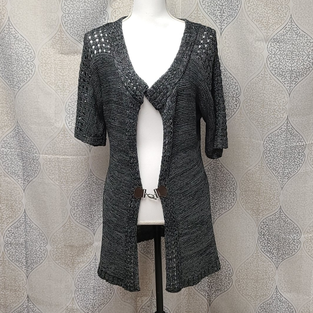 Gray sweater cardigan